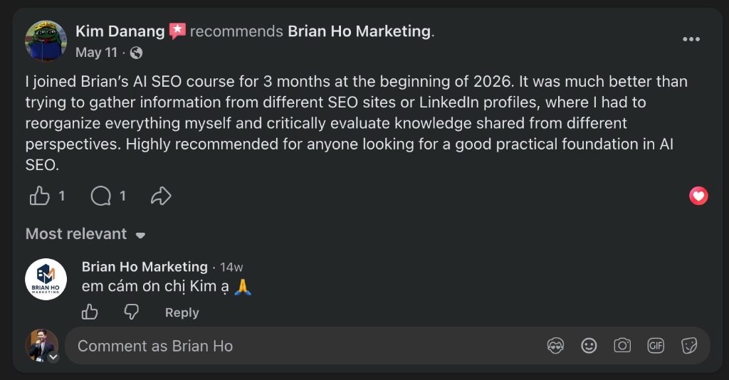 Facebook review · Kim Danang